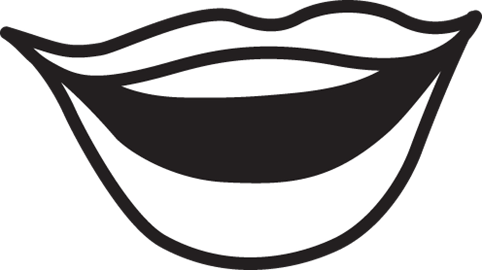 Mouth Clipart Black And White.