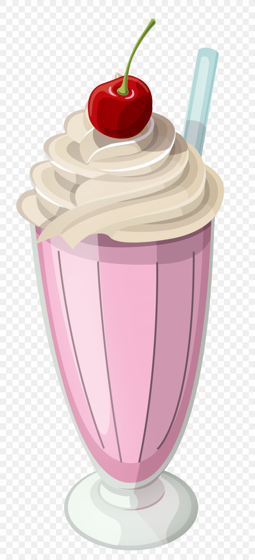 Milkshake Ice Cream Smoothie Clip Art, PNG, 1557x3416px, Ice.