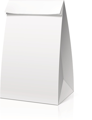 Clipart White Paper Lunch Bags.