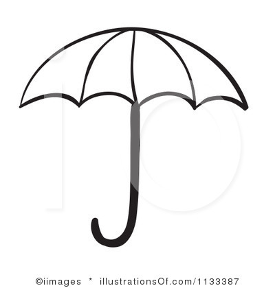 Umbrella Clipart Black And White.