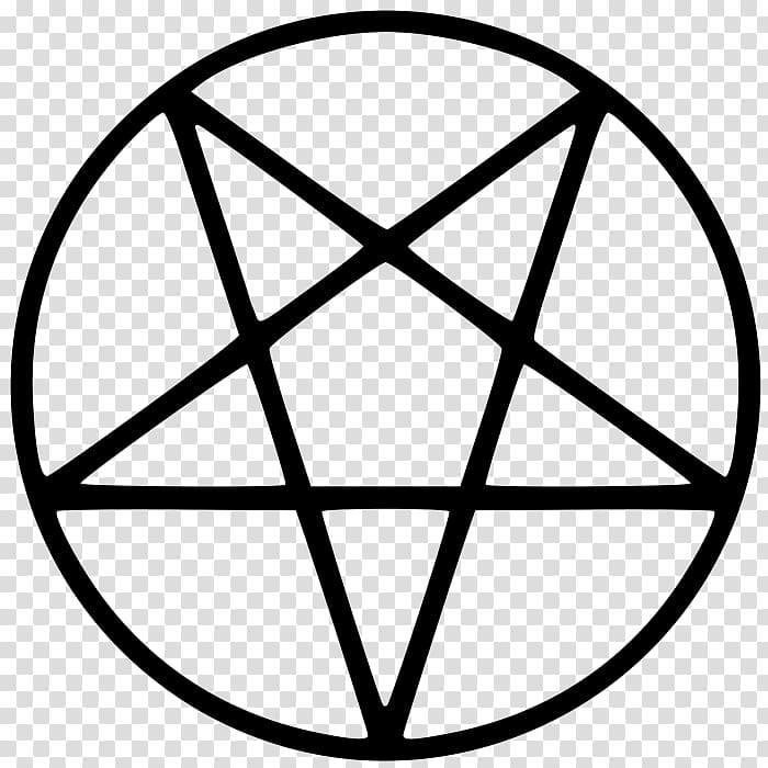 Pentagram Star Wicca Pentacle, star transparent background.