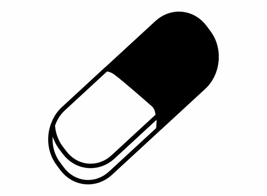 Free Pill Clipart Black And White, Download Free Clip Art.