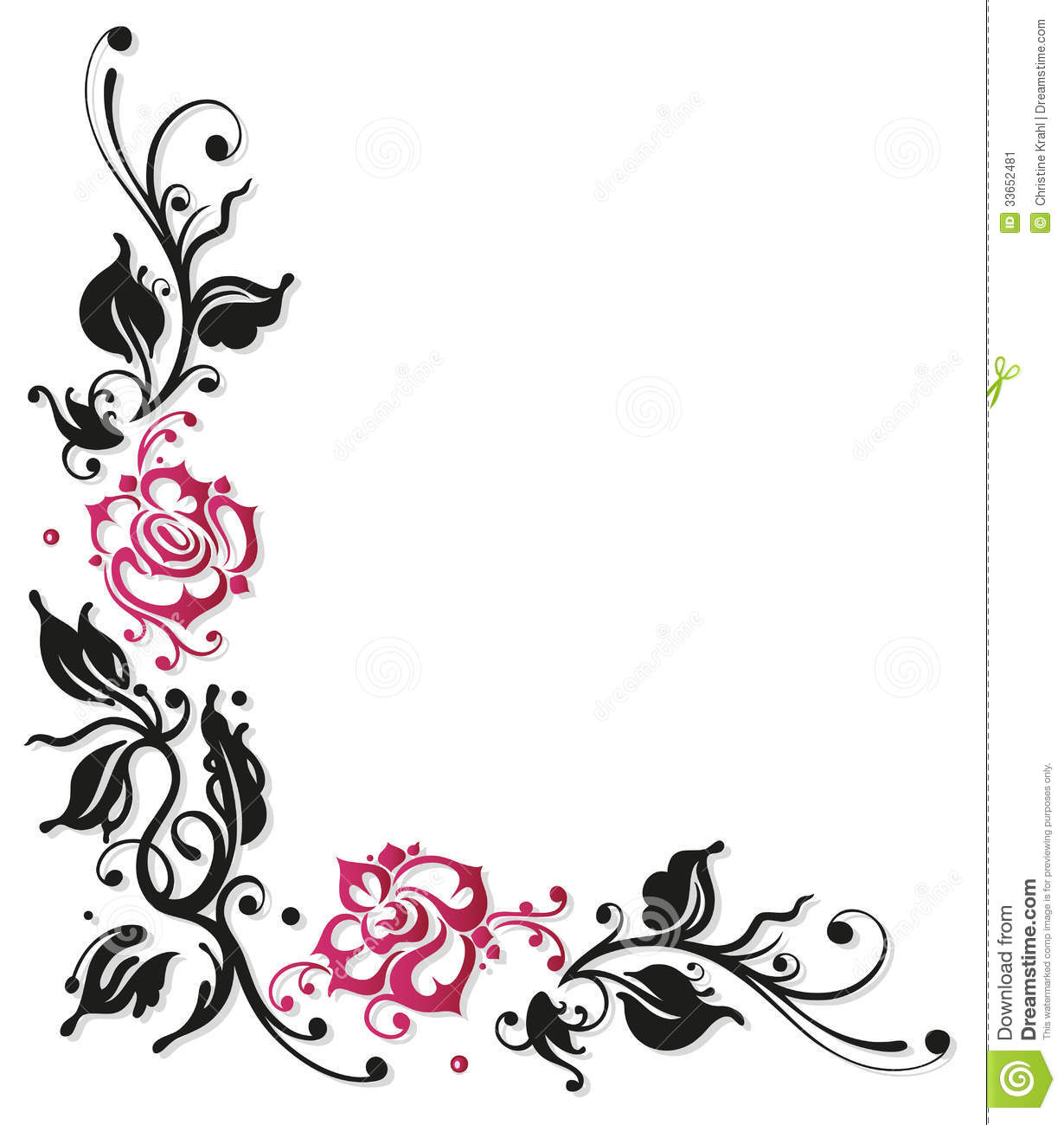Black white and pink clipart.