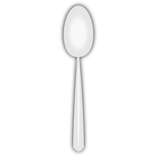 Disposable spoon vector image.