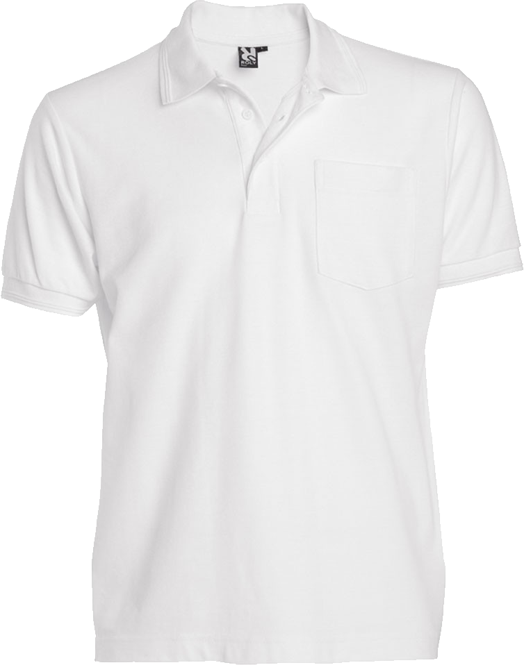 White Polo Shirt PNG Image.