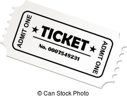 3182 Ticket free clipart.