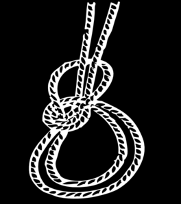 White Rope On Black Clip Art at Clker.com.