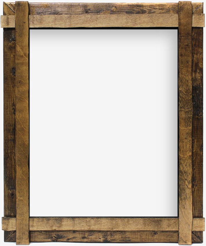 Rustic Wood Frame Clipart.