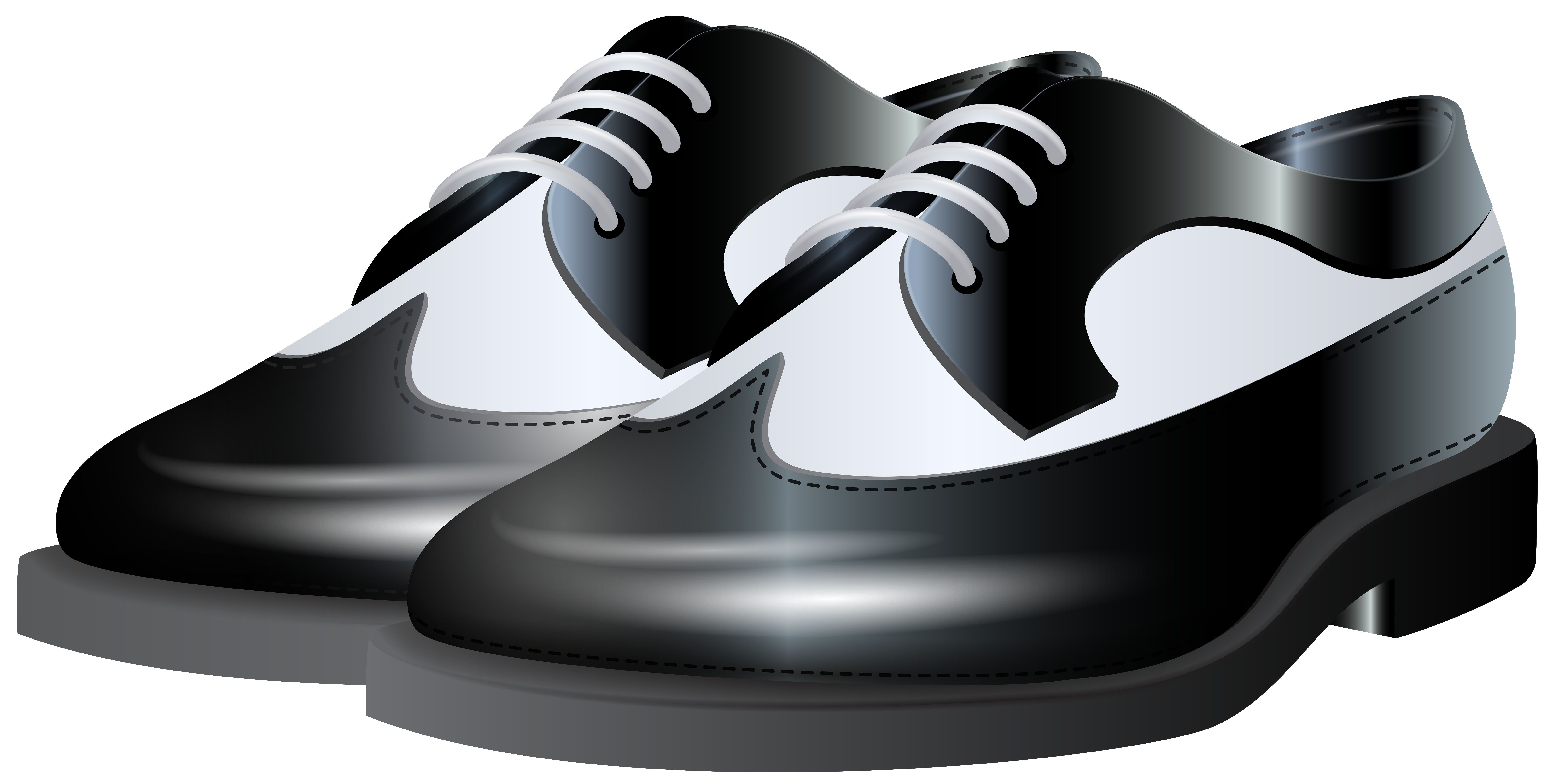 Black and White Shoes NG Clip Art.