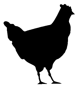 Chicken Silhouette Clipart#1988450.