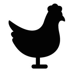 Clipart chicken silhouette.