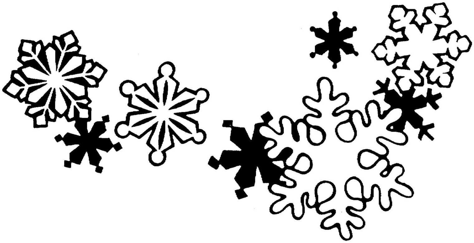 White snowflakes clipart free to use clip art resource.