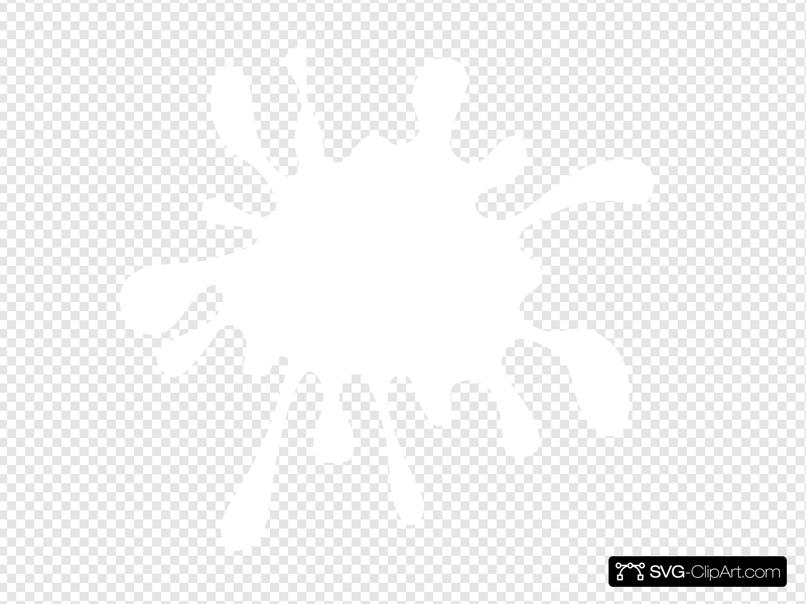White Splash Clip art, Icon and SVG.