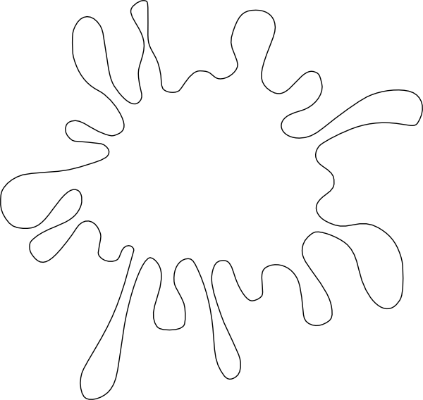 Splatter Paint Colouring Pages Kootation Clipart Best Sketch.
