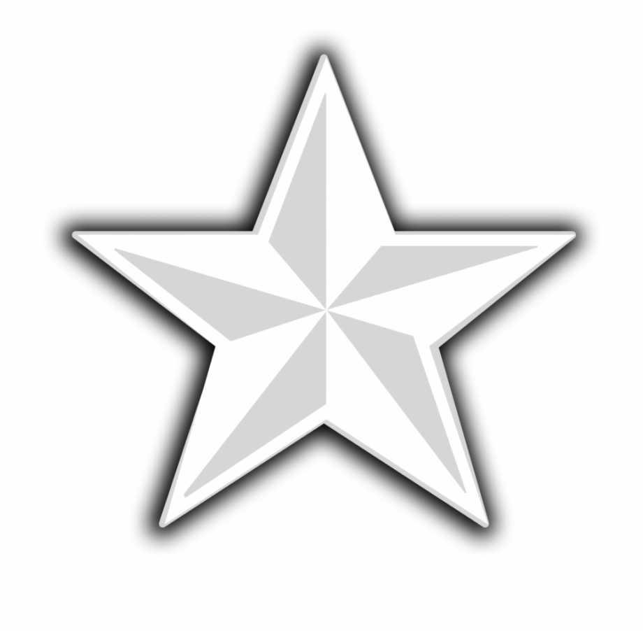 D Png Icon White Star Transparent Background.