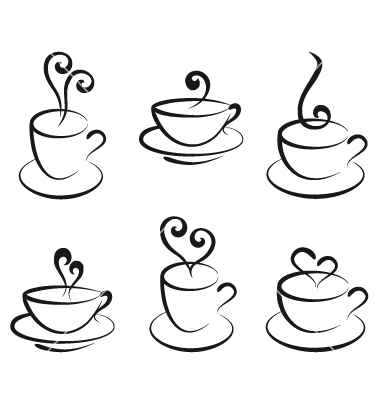 Teacup Clipart Black And White.