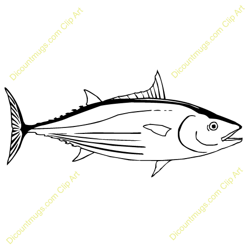 Tuna clipart black and white, Tuna black and white.