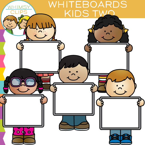 Whiteboard Kids Clip Art.
