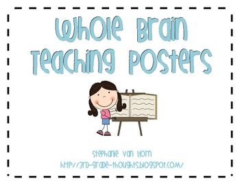 FREE Whole Brain Teaching Posters with Clip Art.