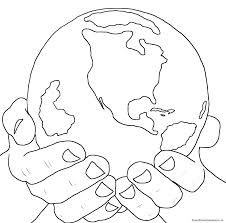 Free Earth Printable Outlines and Shape Book Writing Pages http.