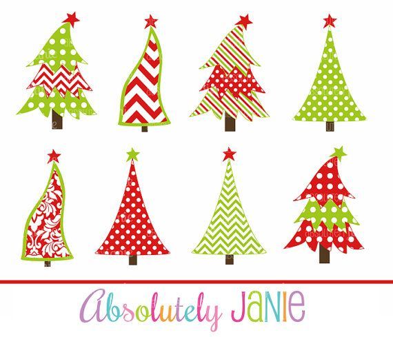 Whoville Christmas Trees clipart.