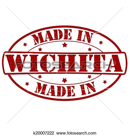 Clipart of Made in Wichita k20007222.