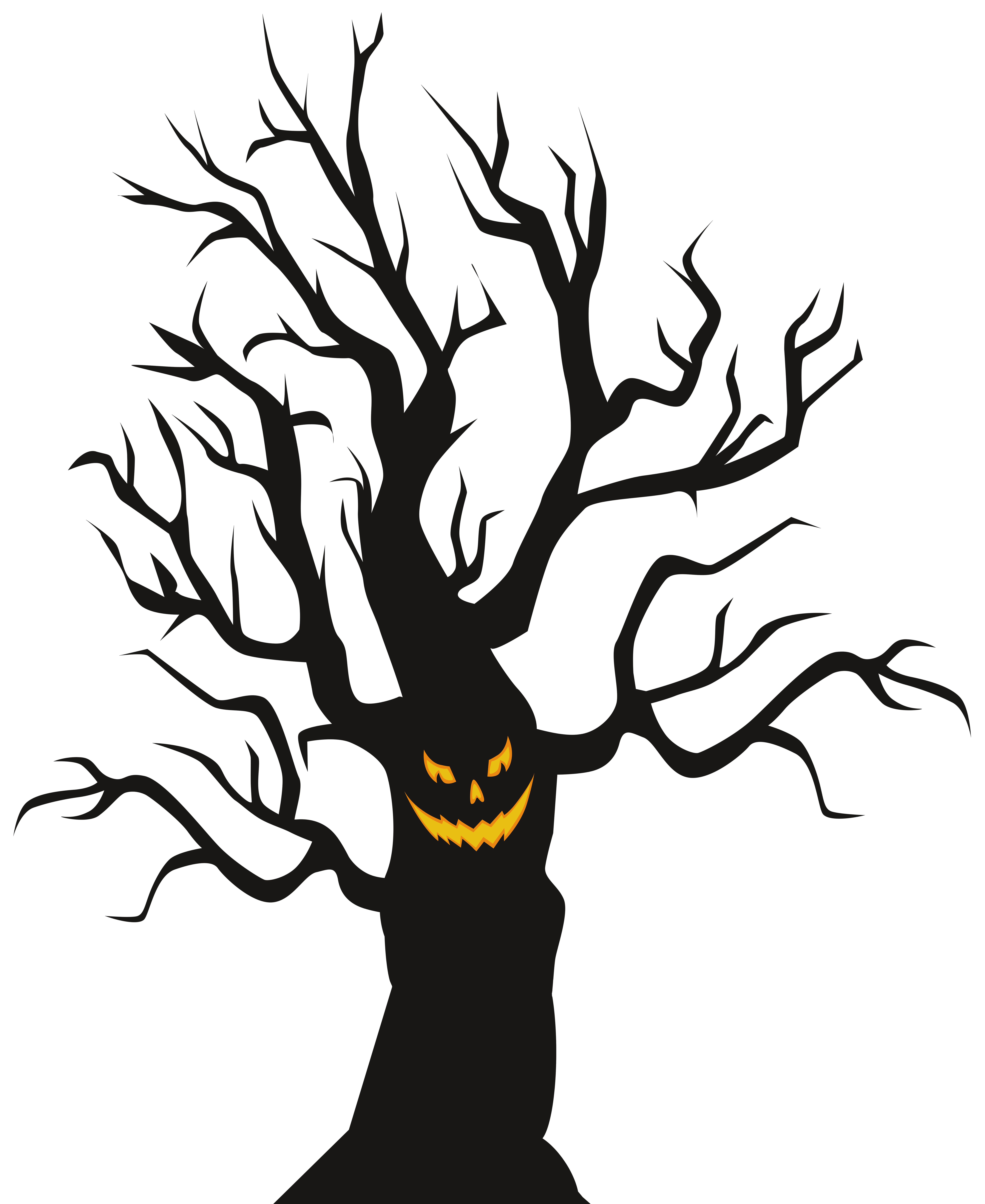 Clipart halloween tree, Clipart halloween tree Transparent.