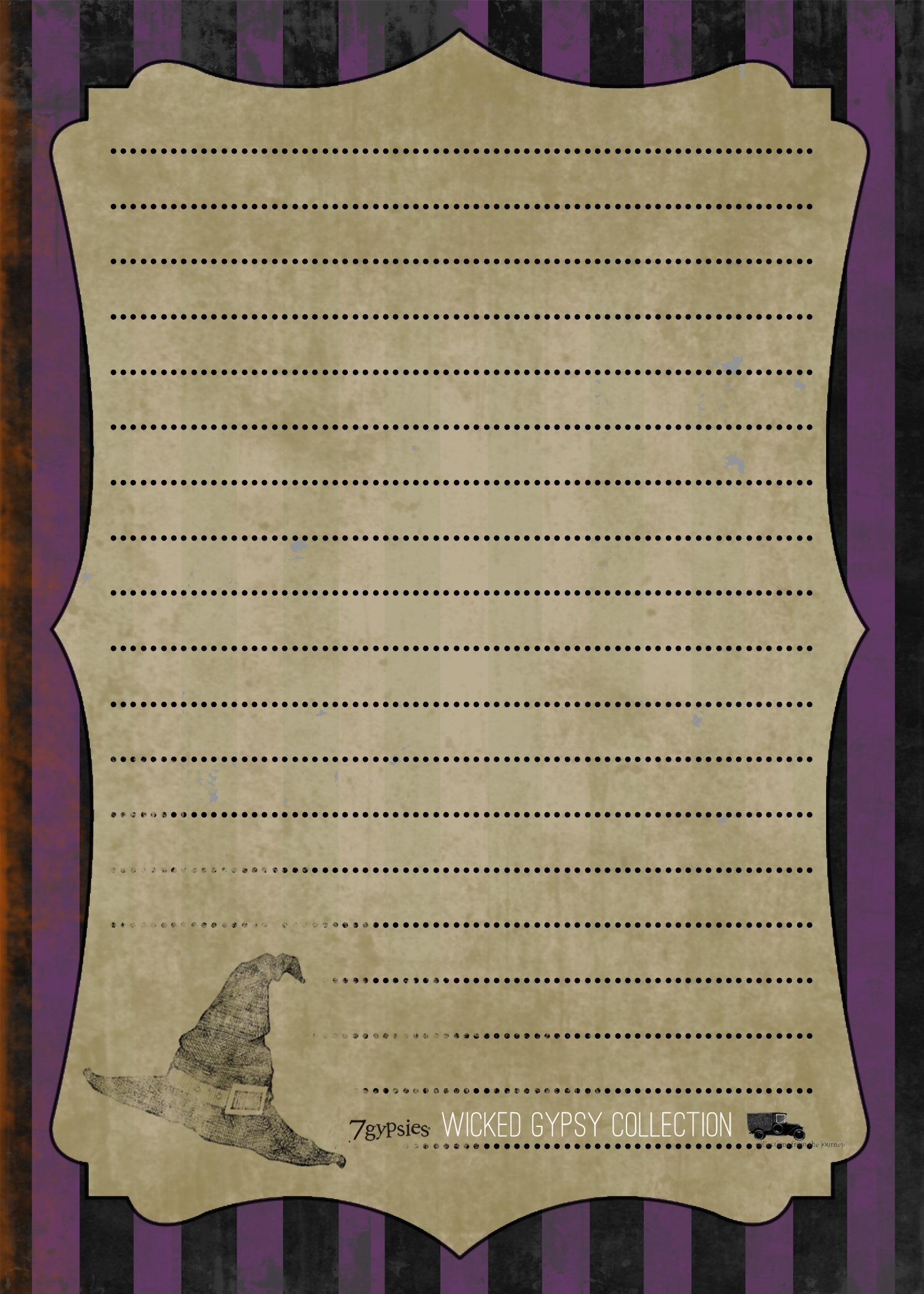 Wicked Gypsy Journal Pages (item #18015): Measuring exactly 5x7.
