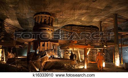 Stock Photography of Wieliczka Salt Mine k16333910.