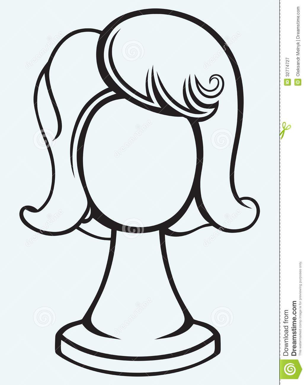 Clipart black and white wig » Clipart Portal.