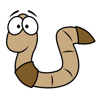 Wiggle Worm Clipart.
