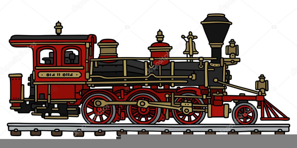 Old Train Clipart.