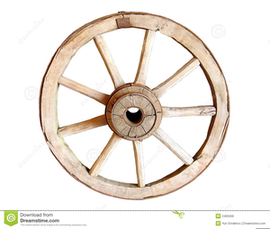 Old Wagon Wheels Clipart.