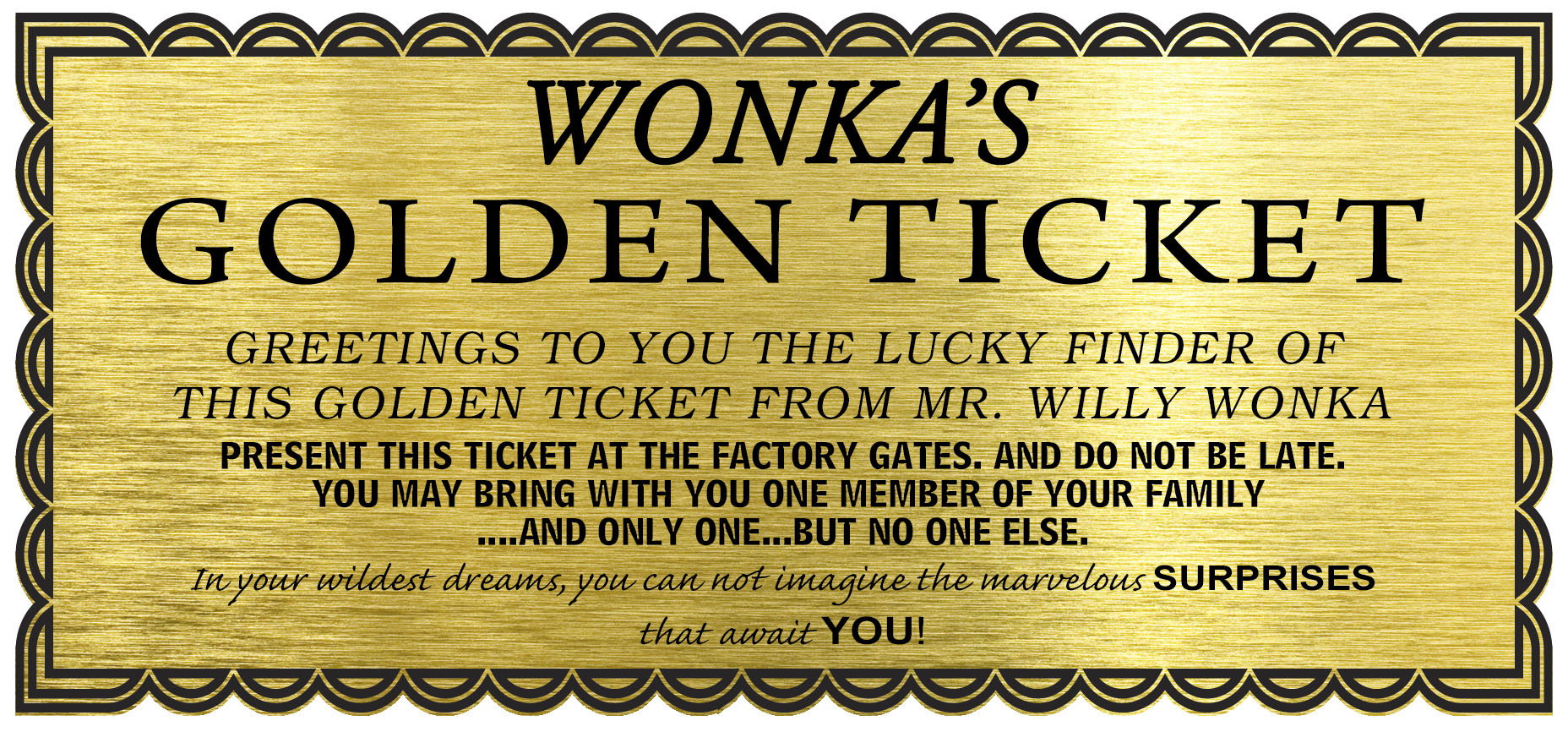 Free Willy Wonka Invitations Printable