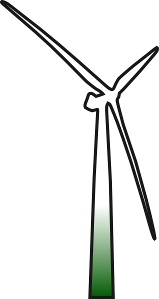 Wind Turbine clip art Free vector in Open office drawing svg ( .svg.