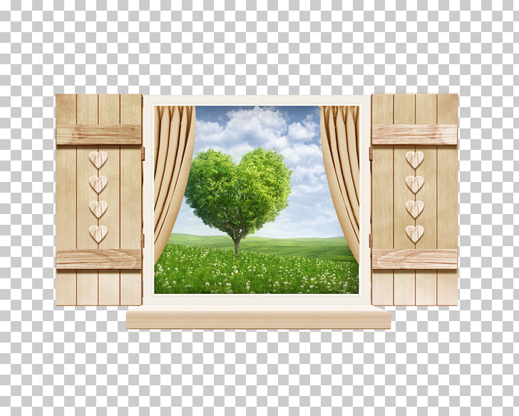 Window frame Icon, Scenery outside the window PNG clipart.