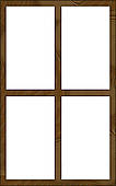 Drawings of Isolated Wide Arched Wooden Window Frame k13099644.