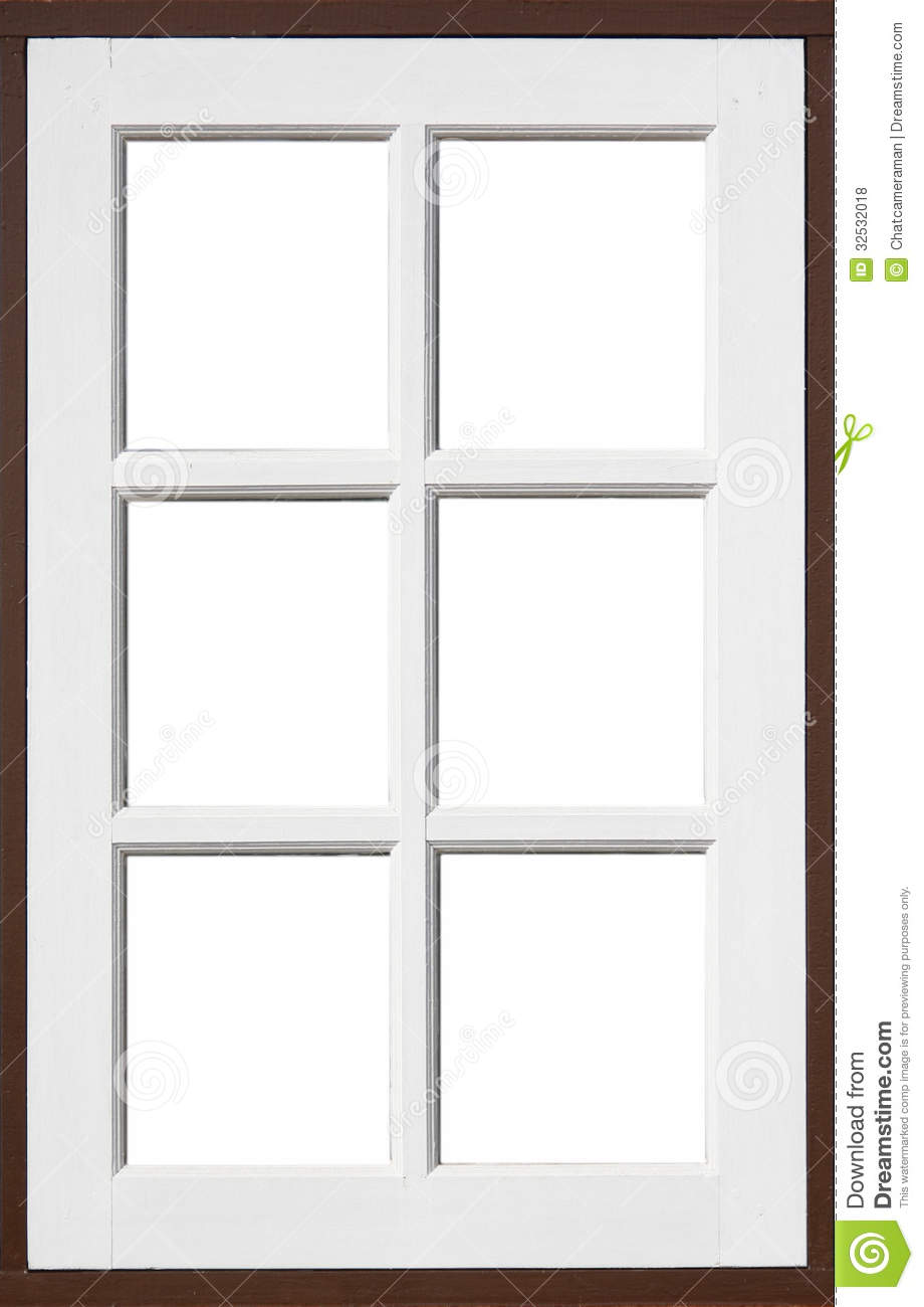 White Window Frame Clipart.