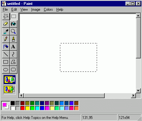 Use tools and make pictures with Windows Paint.