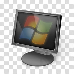 Aero Icons and User, gray Microsoft Windows monitor.