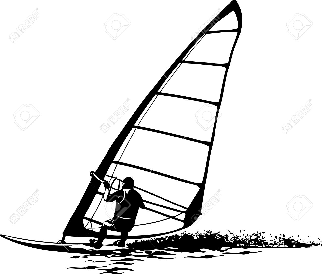 654 Windsurfer Stock Vector Illustration And Royalty Free.