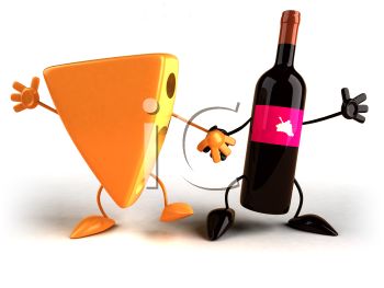 Wine And Cheese Clipart.