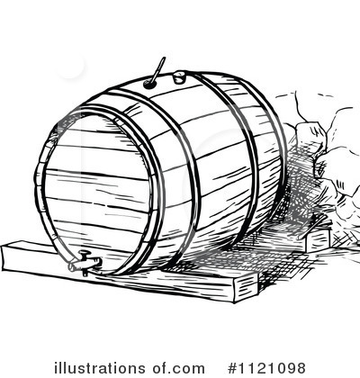 Wine Barrel Clipart.
