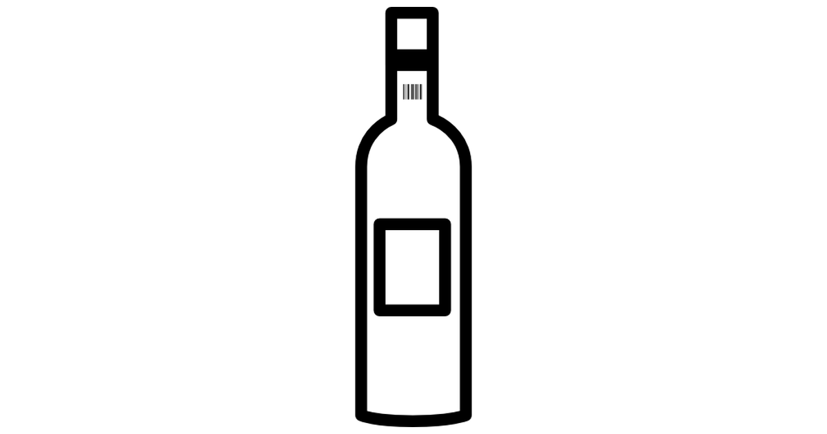 Wine bottle outline.