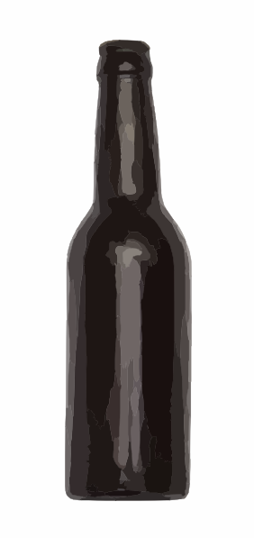 Beer Bottle Vector Dark Simple Bottle Bottle Clip Art at.