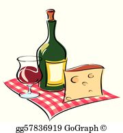 Wine And Cheese Clip Art.