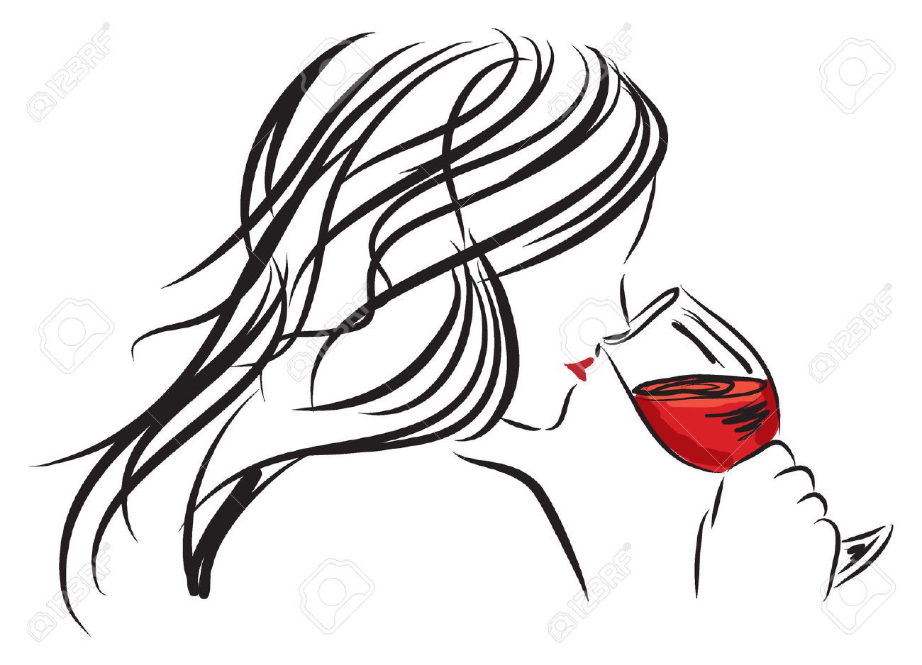 women drinking wine clipart 10 free Cliparts | Download images on