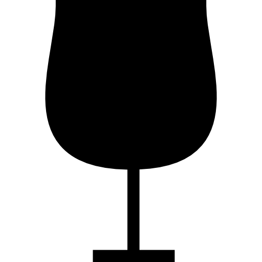 Wine glass black shape, ios 7 symbol Icons.