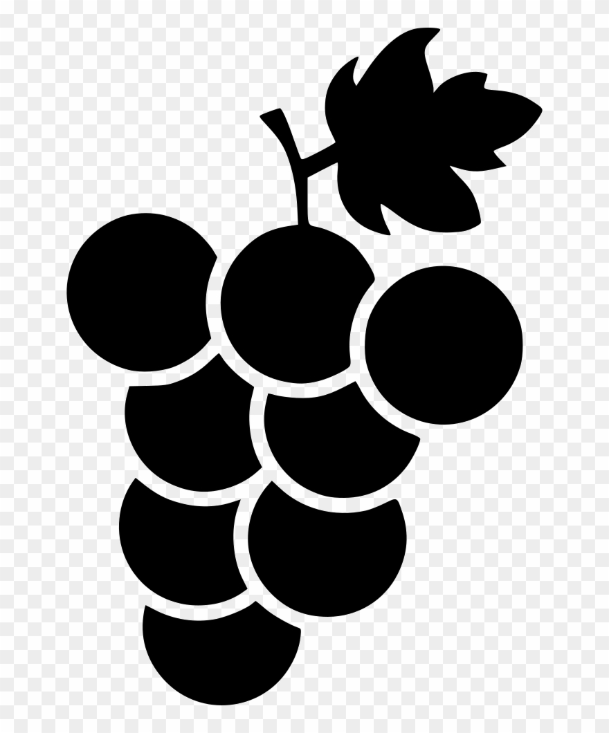 Healthy Grapes Fruits Fresh Slice Wine Svg.