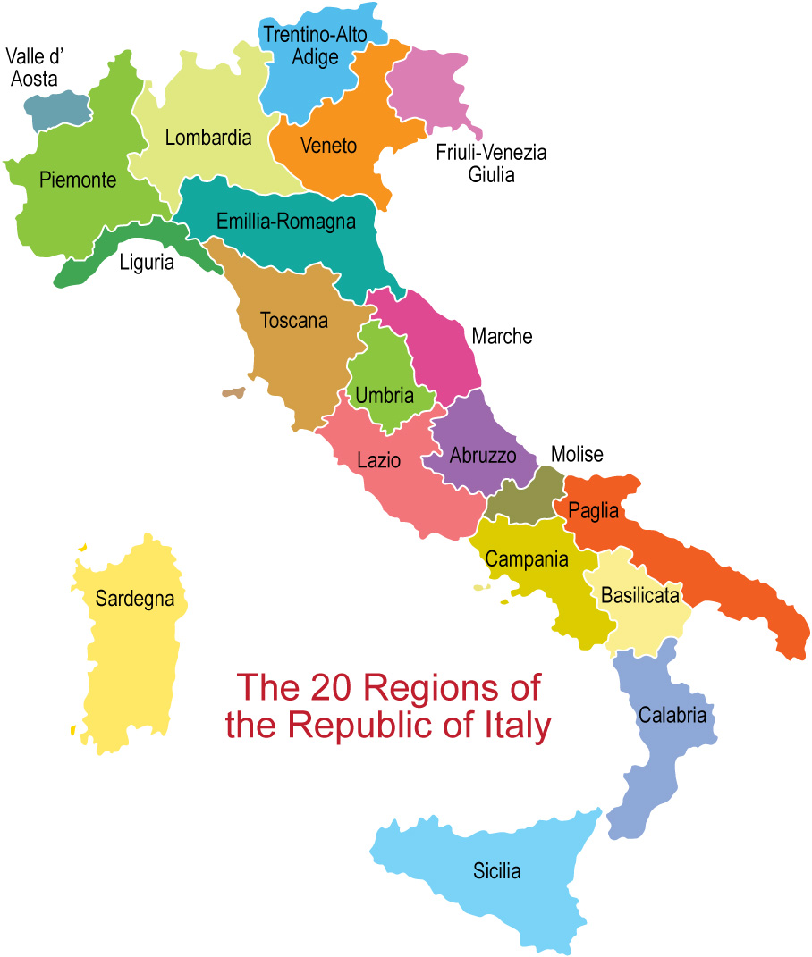 Italy Map.